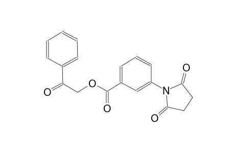 benzoic acid, 3-(2,5-dioxo-1-pyrrolidinyl)-, 2-oxo-2-phenylethyl ester