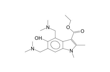 ethyl 4,6-bis[(dimethylamino)methyl]-5-hydroxy-1,2-dimethyl-1H-indole-3-carboxylate