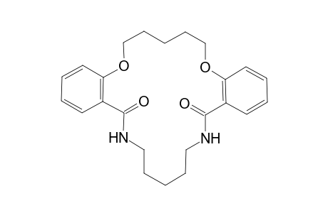 5,12-Dioxo-6,11-diaza-2,15-dioxa-3,4 : 13,14-dibenzo-tricyclododeca-3,13-diene