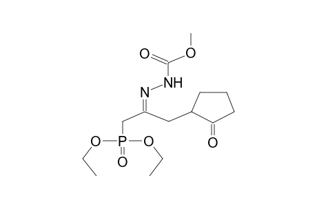 2-(2-METHOXYCARBONYLHYDRAZONO-3-DIETHOXYPHOSPHORYLPROPYL)CYCLOPENTANONE