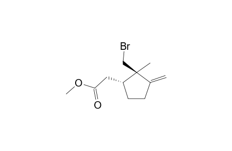 2-[(1R,2R)-2-(bromomethyl)-2-methyl-3-methylene-cyclopentyl]acetic acid methyl ester