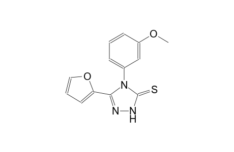 3H-1,2,4-triazole-3-thione, 5-(2-furanyl)-2,4-dihydro-4-(3-methoxyphenyl)-