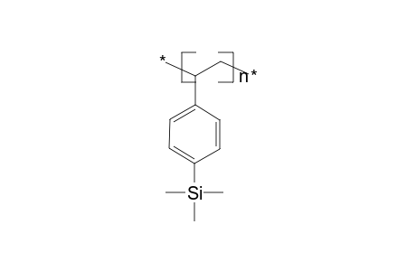 Poly(p-trimethylsilylstyrene)