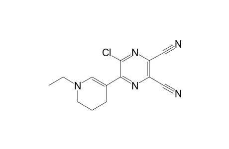 5-Chloranyl-6-(1-ethyl-3,4-dihydro-2H-pyridin-5-yl)pyrazine-2,3-dicarbonitrile