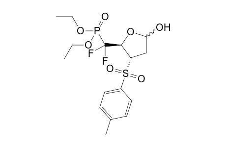 (3S,4R)-5-C-[(Diethoxyphosphoryl)difluoro]-3-(4-methylphenylsulfonyl)-2,3,5-trideoxy-glycero-pentofuranose