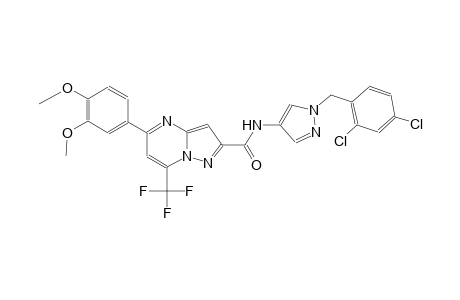 N-[1-(2,4-dichlorobenzyl)-1H-pyrazol-4-yl]-5-(3,4-dimethoxyphenyl)-7-(trifluoromethyl)pyrazolo[1,5-a]pyrimidine-2-carboxamide