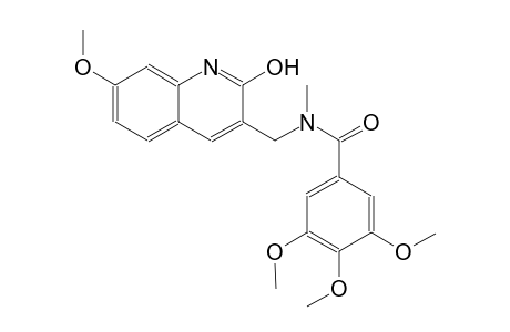 N-[(2-hydroxy-7-methoxy-3-quinolinyl)methyl]-3,4,5-trimethoxy-N-methylbenzamide