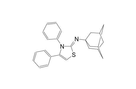 N-((2Z)-3,4-diphenyl-1,3-thiazol-2(3H)-ylidene)-1-adamantanamine