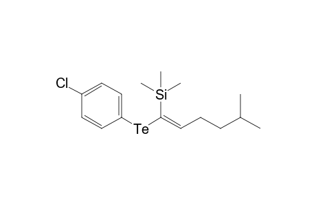 (E)-1-Trimethylsilyl-1-(4-chlorophenyltelluro)-5-methyl-1-hexene
