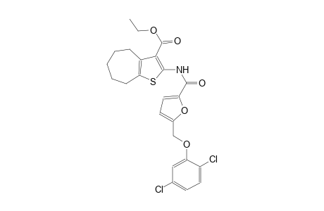 ethyl 2-({5-[(2,5-dichlorophenoxy)methyl]-2-furoyl}amino)-5,6,7,8-tetrahydro-4H-cyclohepta[b]thiophene-3-carboxylate