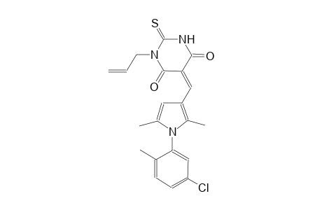 (5Z)-1-allyl-5-{[1-(5-chloro-2-methylphenyl)-2,5-dimethyl-1H-pyrrol-3-yl]methylene}-2-thioxodihydro-4,6(1H,5H)-pyrimidinedione