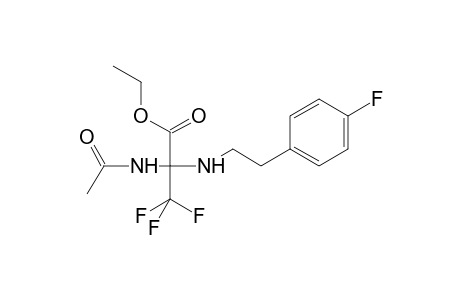 Propanoic acid, 2-(acetylamino)-3,3,3-trifluoro-2-[[2-(4-fluorophenyl)ethyl]amino]-, ethyl ester
