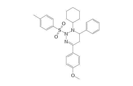 1-CYCLOHEXYL-4-(4-METHOXYPHENYL)-6-PHENYL-2-TOSYL-1,2,5,6-TETRAHYDRO-1,2,3-TRIAZIN