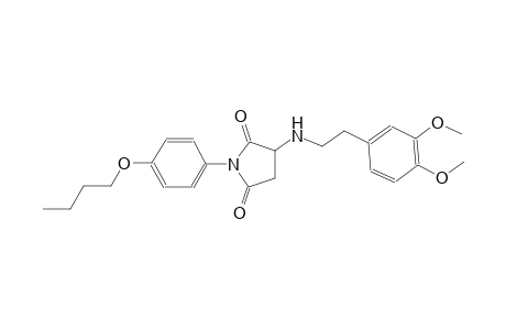 1-(4-butoxyphenyl)-3-{[2-(3,4-dimethoxyphenyl)ethyl]amino}-2,5-pyrrolidinedione