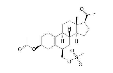 3a-Acetoxy-6s-(methansulfonyloxymethyl)-pregna-5(10)-en-20-one