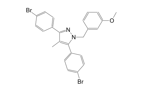 3,5-bis(4-bromophenyl)-1-(3-methoxybenzyl)-4-methyl-1H-pyrazole