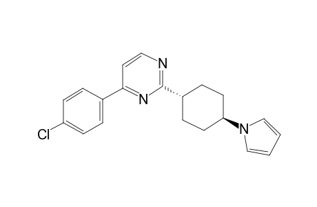 2-(4-(1H-Pyrrol-1-yl)cyclohexyl)-4-(4-chlorophenyl)pyrimidine