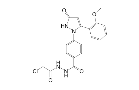 N'-(2-chloroacetyl)-4-(5-(2-methoxyphenyl)-3-oxo-2,3-dihydro-1H-pyrazol-1-yl)benzohydrazide
