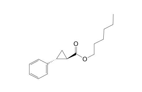 (1R,2R)-trans-Hexyl 2-phenylcyclopropanecarboxylate