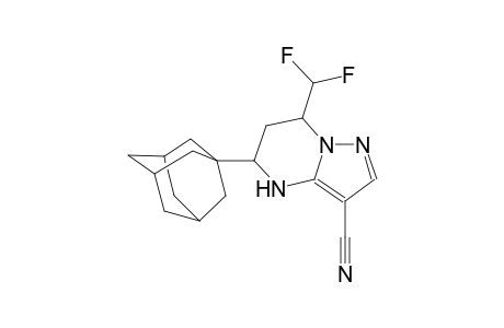 5-(1-adamantyl)-7-(difluoromethyl)-4,5,6,7-tetrahydropyrazolo[1,5-a]pyrimidine-3-carbonitrile
