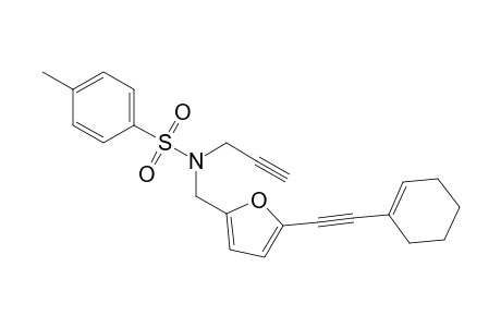 N-(5-Cyclohex-1-enylethynylfuran-2-ylmethyl)-4-methyl-N-prop-2-ynylbenzenesulfonamide