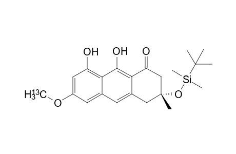 (3R)-3-[tert-butyl(dimethyl)silyl]oxy-6-methoxy-3-methyl-8,9-bis(oxidanyl)-2,4-dihydroanthracen-1-one
