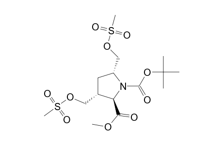 Methyl (2R*,3R*,5R*)-1-(tert-Butoxycarbonyl)-3,5-bis[[(methylsulfonyl)oxy]methyl]pyrrolidine-2-carboxylate