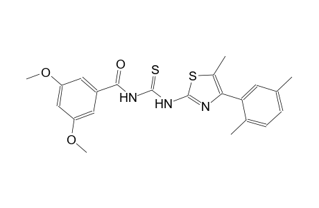 N-(3,5-dimethoxybenzoyl)-N'-[4-(2,5-dimethylphenyl)-5-methyl-1,3-thiazol-2-yl]thiourea