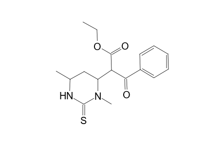 Ethyl 2-(3,6-dimethyl-2-thioxohexahydro-4-pyrimidinyl)-3-oxo-3-phenylpropanoate