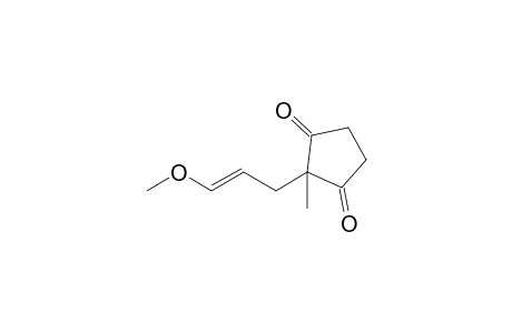 2-[(E)-3-methoxyallyl]-2-methyl-cyclopentane-1,3-dione