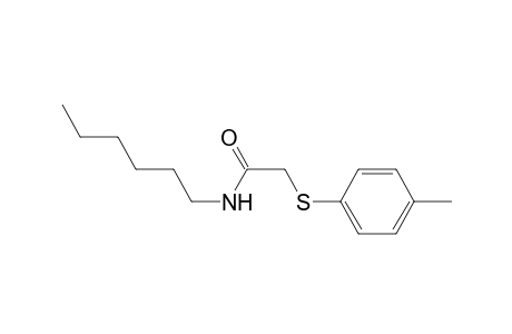 N-hexyl-2-(4-methylphenyl)sulfanyl-ethanamide