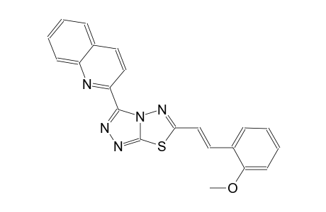 quinoline, 2-[6-[(E)-2-(2-methoxyphenyl)ethenyl][1,2,4]triazolo[3,4-b][1,3,4]thiadiazol-3-yl]-