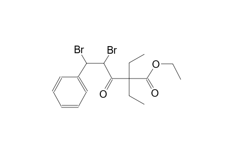 benzenepentanoic acid, gamma,delta-dibromo-alpha,alpha-diethyl-beta-oxo-, ethyl ester