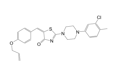 (5E)-5-[4-(allyloxy)benzylidene]-2-[4-(3-chloro-4-methylphenyl)-1-piperazinyl]-1,3-thiazol-4(5H)-one