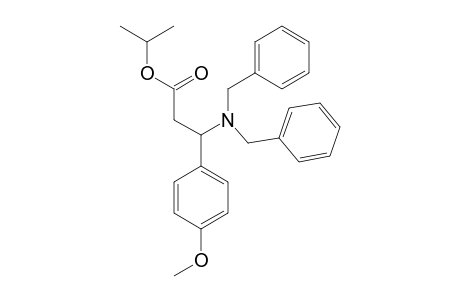 ISOPROPYL-3-DIBENZYLAMINO-3-(4-METHOXYPHENYL)-PROPANOATE