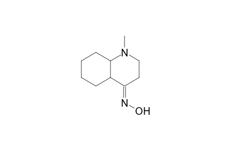 4(1H)-quinolinone, octahydro-1-methyl-, oxime, (4E)-