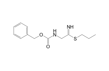 Propyl [(benzyloxycarbonyl)amino]-thioacetamidate