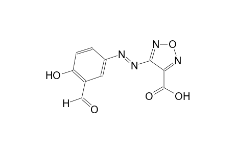 1,2,5-oxadiazole-3-carboxylic acid, 4-[(E)-(3-formyl-4-hydroxyphenyl)azo]-