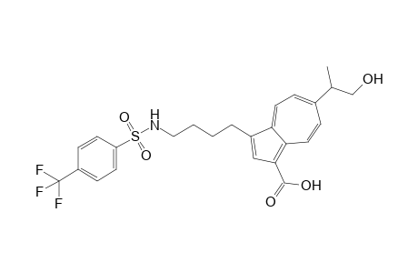 6-(2-Hydroxy-1-methyl)ethyl-3-[4-(4-trifluoromethylbenzenesulfonylamino)butyl]azulene-1-carboxylic acid