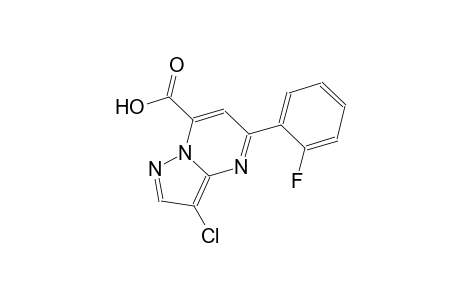 pyrazolo[1,5-a]pyrimidine-7-carboxylic acid, 3-chloro-5-(2-fluorophenyl)-