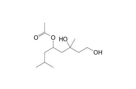 3,7-Dimethyl-1,3-dihydroxyoct-5-yl acetate