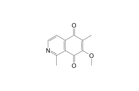 7-methoxy-1,6-dimethyl-isoquinoline-5,8-quinone