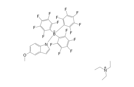 TRIETHYLAMMONIUM-[TRIS-(PENTAFLUOROPHENYL)]-(5-METHOXY-1H-INDOL-1-YL)-BORATE