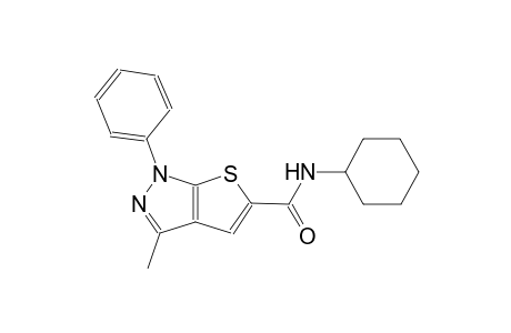1H-thieno[2,3-c]pyrazole-5-carboxamide, N-cyclohexyl-3-methyl-1-phenyl-