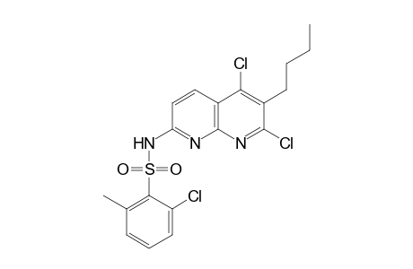 Benzenesulfonamide, N-(6-butyl-5,7-dichloro-1,8-naphthyridin-2-yl)-2-chloro-6-methyl-
