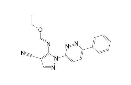 N-[4-Cyano-2-(6-phenyl-pyridazin-3-yl)-2H-pyrazol-3-yl]-formimidic acid ethyl ester