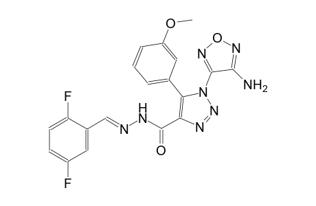 1-(4-amino-1,2,5-oxadiazol-3-yl)-N'-[(E)-(2,5-difluorophenyl)methylidene]-5-(3-methoxyphenyl)-1H-1,2,3-triazole-4-carbohydrazide