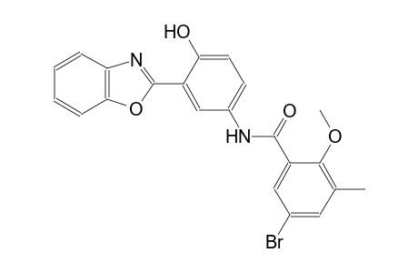 benzamide, N-[3-(2-benzoxazolyl)-4-hydroxyphenyl]-5-bromo-2-methoxy-3-methyl-