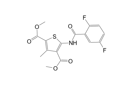 dimethyl 5-[(2,5-difluorobenzoyl)amino]-3-methyl-2,4-thiophenedicarboxylate