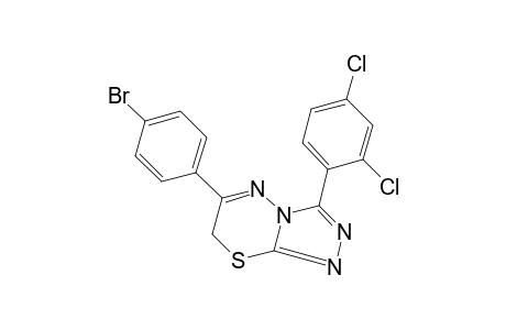 6-(p-BROMOPHENYL)-3-(2,4-DICHLOROPHENYL)-7H-s-TRIAZOLO[3,4-b][1,3,4]THIADIAZINE